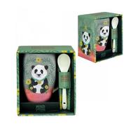 Taza de cerámica con cuchara enesco panda