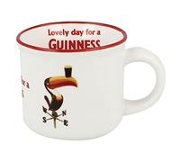Taza de cerámica con diseño de etiqueta tucán Guinness