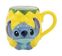 Taza de cerámica con forma en 3D de 190 ml de Stitch en caja regalo