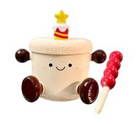 Taza de cerámica con tapa - Elegante taza de bebida diaria esmaltada encantadora coleccionable regalo cuidadoso recuerdo mencionando de cartón individual embalaje de espuma | para