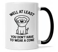 Taza De Cerámica Cône Rigolo Pour Chien : Au Moins, Vous N'Aurez Pas À En Porter Un ! Divertido Taza Minimalista Tazas De Desayuno Para Leche Recuerdos Oficina