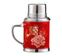 Taza de cerámica creativa, diseño chino nostalgic, 460 ml con lid, taza de café para la boda, cumpleaños, hogar, oficinas, ideas de regalo, parejas, y uso diario, 6,38 x 3,46 pulgadas