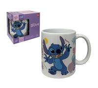 Taza de cerámica de 325 ml con patrón de Disney de Stitch para niños