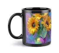 Taza de cerámica de 325 ml, resistente y estampada para uso diario. Poesía floral. Ideal como regalo para hombres, mujeres, mamás, papás, San Valentín, aniversarios y inauguración de la casa.