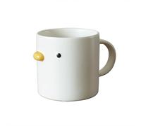 Taza de cerámica de 400ml para Pollo, Taza de café Segura para microondas, Taza de Leche de cerámica, Mango de Jugo, Taza de té de Oficina, Utensilios para Beber para Fiesta de Cocina