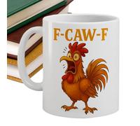 Taza de cerámica de gallo - 325 ml F-CAW-F | Taza Humorística con gallo, ideal para leche, café, cerveza o vino | Perfecto para la cocina, el salón, la oficina, los viajes, una a