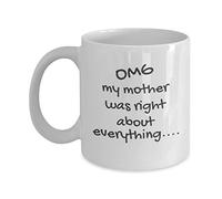 Taza De Cerámica Dios Mío, Mamá Tenía Razón Con Asa Taza De Café Diseño Mug Coffee Para Oficina Decorar Recuerdos