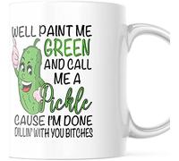 Taza De Cerámica Eh Bien, Peignez-Moi En Vert Et Traitez-Moi De Cornichon ! Diseño Taza Café Elegancia Tazas De Desayuno Para Amiga Espresso Leche