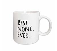 Taza De Cerámica El Mejor Noni De La Historia. Apodos De Abuelas. Texto Negro. Colorido Taza De Café Minimalista Mug Para Té Espresso Amiga