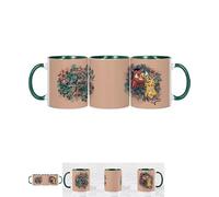 Taza de cerámica estampada con diseños Películas, literatura y películas -325 ml- Interior a color. Ideal como regalo microondas lavavajillas (REY LEÓN DISNEY)