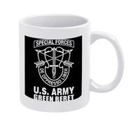 Taza De Cerámica Forces Spéciales Des Bérets Verts De L'Armée Américaine Con Asa Taza Te Divertido Taza De Porcelana Para Leche Espresso Recuerdos