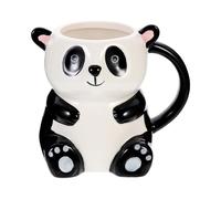 Taza de Cerámica Forma de Panda Taza de Agua de 350 Ml Diseño Adorable y Práctica para Hogar Oficina y Cafetería Apta para Bebidas Calientes y Frías