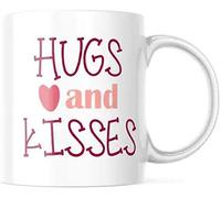 Taza De Cerámica Gros Bisous, Je T'Aime Mon Cœur Personalizada Taza Café Minimalista Taza De Porcelana Para Oficina Amiga Espresso