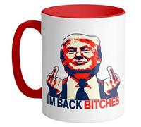 Taza De Cerámica He Vuelto Perras Rojas Colorido Taza Café Diseño Mug Para Familiare Oficina Té