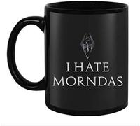 Taza De Cerámica Je Déteste Les Elder Scrolls De Morndas Minimalista Taza Vintage Mug Para Recuerdos Espresso Leche