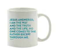 Taza De Cerámica Juan 14:6 Jesús respondió: «Yo soy el camino». Taza De | Café Despedida 2 unidades-330ml Divertido Tazas Desayuno Duradero Tazas De Cafe Personalizadas Mujeres Recuerdos
