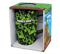 Taza de cerámica latte 695 ml en caja regalo minecraft iconicmono