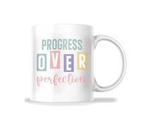 Taza De Cerámica Le Progrès Inspirant Plutôt Que La Perfection Elegancia Taza Café Personalizada Tazas De Desayuno Para Té Familiare Amiga
