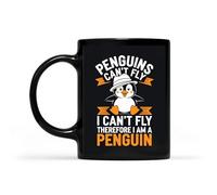 Taza De Cerámica Les Pingouins Ne Peuvent Pas Voler - Adorable Amoureux Des Pingouins Vintage Taza Cerámica Colorido Tazas De Desayuno Para Amiga Recuerdos Té
