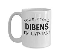 Taza De Cerámica Letonia Gracioso Puedes Apostar Tu Dibens A Que Soy Letón Resistente Taza Te Con Asa Mug Coffee Para Recuerdos Familiare Oficina