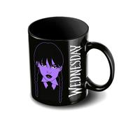 Taza de Cerámica Miércoles Addams - Estilo Gótico y Humor Oscuro