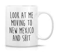 Taza De Cerámica Mudarse A Nuevo México - Mudarse A Nuevo México Colorido Taza Cerámica Divertido Tazas De Desayuno Para Decorar Amiga Té