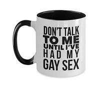 Taza De Cerámica No Me Hables Hasta Que Haya Tenido Mi Amor Gay, Gay, Lesbiana Y Lgbt Elegancia Taza De Café Colorido Taza De Porcelana Para Té Espresso Oficina