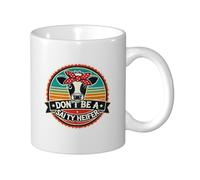 Taza De Cerámica No Seas Una Novilla Salada Con Asa Taza De Café De Cerámica Personalizada Mug Coffee Para Té Decorar Amiga