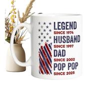 Taza de cerámica para café | Taza de hombre treinta y tres centílitros, taza de chocolate caliente, para papá abuelo café leche día del padre días de vacaciones cumpleaños casa oficina noche