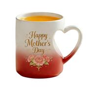 Taza de cerámica para café,Taza termosensible con asa para frío y calor | Tazón de cerámica con forma de corazón para agua | para té, leche, agua, , Día de la Madre, reuniones en casa, eventos, aparta