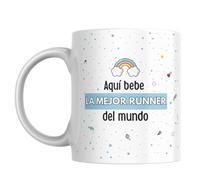 Taza de Cerámica para Corredora - Diseño para regalar - Regalo Original para Deportistas y Runners - Taza original para regalar deportes