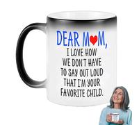 Taza de cerámica para el día de la madre, taza de café divertida | Taza de cerámica para querida mamá - Novedad taza de bebidas sensible a la temperatura que cambia de color para té o agua,