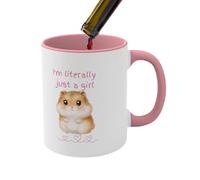 Taza de cerámica para hámster, 400 ml, linda taza de té, tazas de café con animales, vajilla creativa divertida | Dulce regalo para los amantes del café para el hogar, escritorio, estudio, cocina