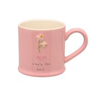 Taza De Cerámica Para Mamá Con Diseño Floral En Relieve Y Texto 290ml