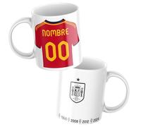 Taza de Cerámica Personalizada de España Añade Tu Nombre y Número para un Toque Único Un Regalo Único y Exclusivo para Ti o para Sorprender a Alguien Especial Crea un Diseño Exclusivo y Único.