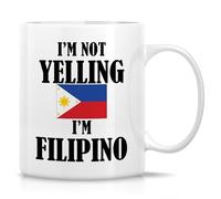Taza De Cerámica Philippin Je Ne Crie Pas, Je Suis Philippin Colorido Taza Cerámica Vintage Mug Para Espresso Leche Té