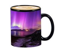 Taza de cerámica que cambia de calor, divertida taza de color desvanecido, diseño brillante | Taza de té, taza de café de transformación artística con patrón de estilo para adolescentes, uso en