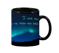 Taza de cerámica que cambia de calor, taza mágica de revelación de color, taza que cambia de color fresco | Temperatura ideal, vibrante y elegante diseño conmovedor para hombres, mujeres, niños y