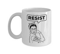 Taza De Cerámica Ruth Bader Ginsburg Rbg Resiste A Rosie La Remachadora Diseño Taza De Café De Cerámica Resistente Tazas De Desayuno Para Familiare Recuerdos Oficina