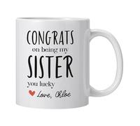 Taza de cerámica, taza de café de cerámica,Taza de Latte hermana | Ser mi hermana hermana Espresso Taza Cumpleaños Tazas de leche para el hogar Lavavajillas