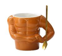 Taza de cerámica | Taza novedosa, recipiente para beber agua con forma de músculo para bebidas de té y café, vasos de cerveza multifuncionales. Esta taza es una maravillosa mezcla de forma muscular y