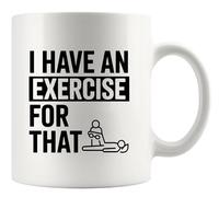 Taza De Cerámica Tengo un ejercicio para esa condición física. Taza De | Regalo Jubilación 2 unidades / 330 ml Divertido Taza Personalizada Encantador Tazas Desayuno Cumpleaños Jefes