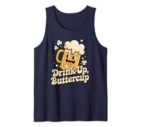 Taza de Cerveza con Texto en inglés Drink Up Buttercup Camiseta sin Mangas