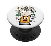Taza de Cerveza con Texto en inglés Drink Up Buttercup PopSockets PopGrip Adhesivo