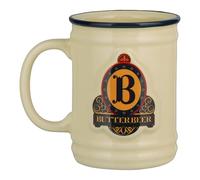 Taza de cerveza de mantequilla de Harry Potter, con licencia oficial de Wizarding World Collectible, taza de cerámica de 350 ml para café, té y más, regalo inspirado en tres escobas para los fanáticos