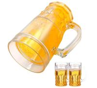 Taza de cerveza Prank Beer Funny Novety, diseño a prueba de derrames | Regalo de mordaza humorístico para fiestas y pasos de abril, duradero sin BPA, ligero y fácil de limpiar, para gl