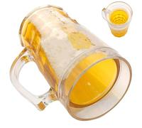 Taza de cerveza, taza de cerveza simulada divertida - Doble capa divertida de taza de cerveza falsa,Lavavajillas Ornamento de bolsa de juguete para lavavajillas para fiestas de barbacoas y vacaciones
