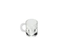 Taza de cerveza vacía en miniatura de 1/6 1/12, accesorios para casa de muñecas, juguete transparente