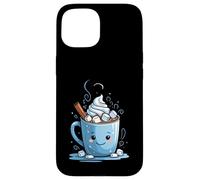 Taza de Chocolate Caliente con Malvaviscos y Canela Carcasa para iPhone 15