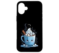 Taza de Chocolate Caliente con Malvaviscos y Canela Carcasa para iPhone 16 Plus